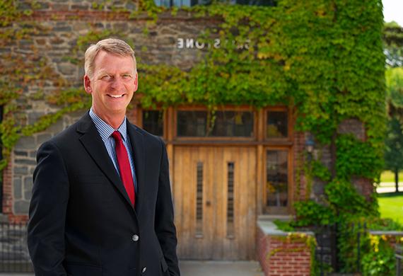 President Kevin Weinman at Greystone. Photo by Carlo de Jesus/Marist College.